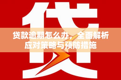 德昌贷款逾期怎么办，全面解析应对策略与预防措施