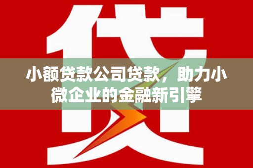 德昌小额贷款公司贷款，助力小微企业的金融新引擎