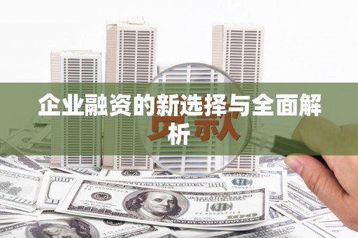 德昌企业融资的新选择与全面解析